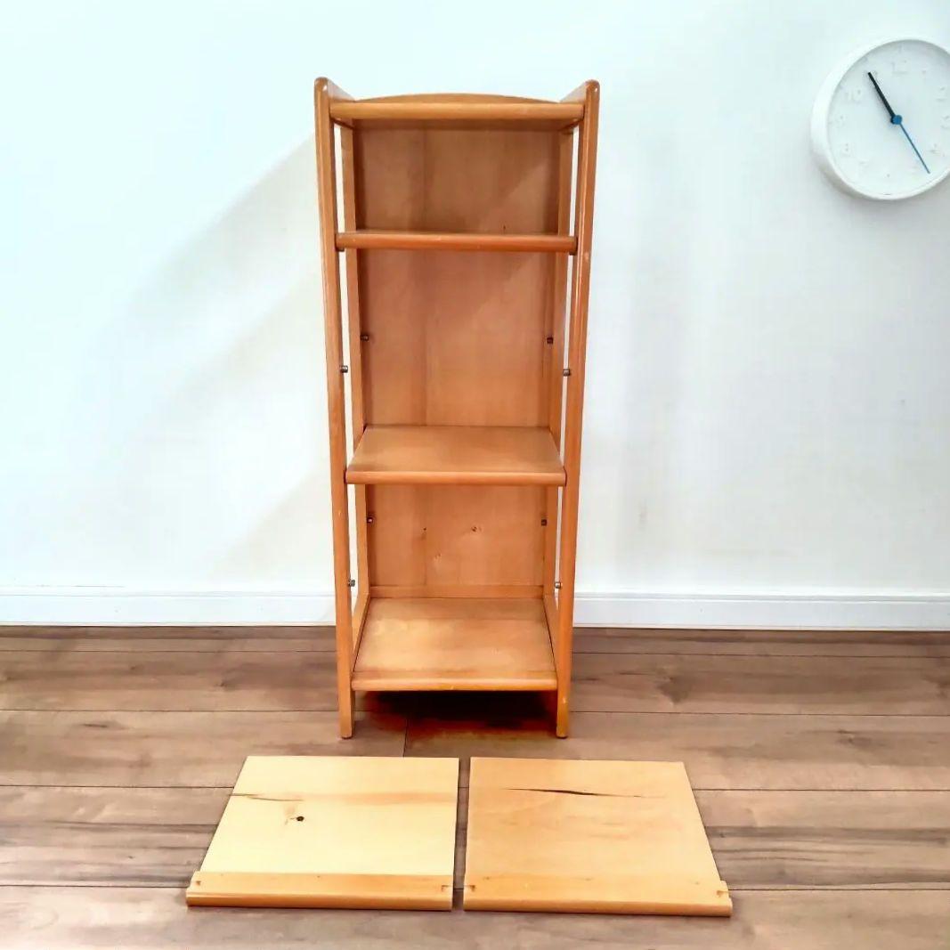 ビンテージ　オープンシェルフ　天然木材　５段収納　ラック　フクダクラフト