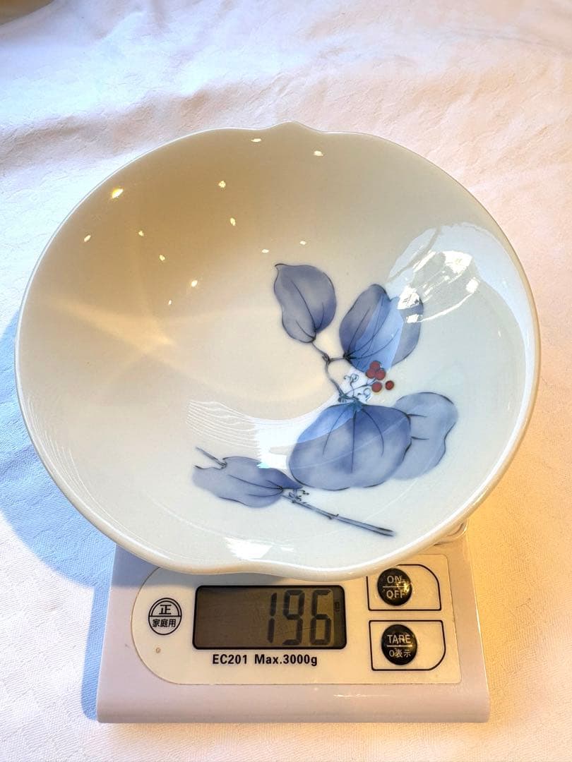 【美品】　香蘭社　山帰来　花柄白皿15枚セット　食器