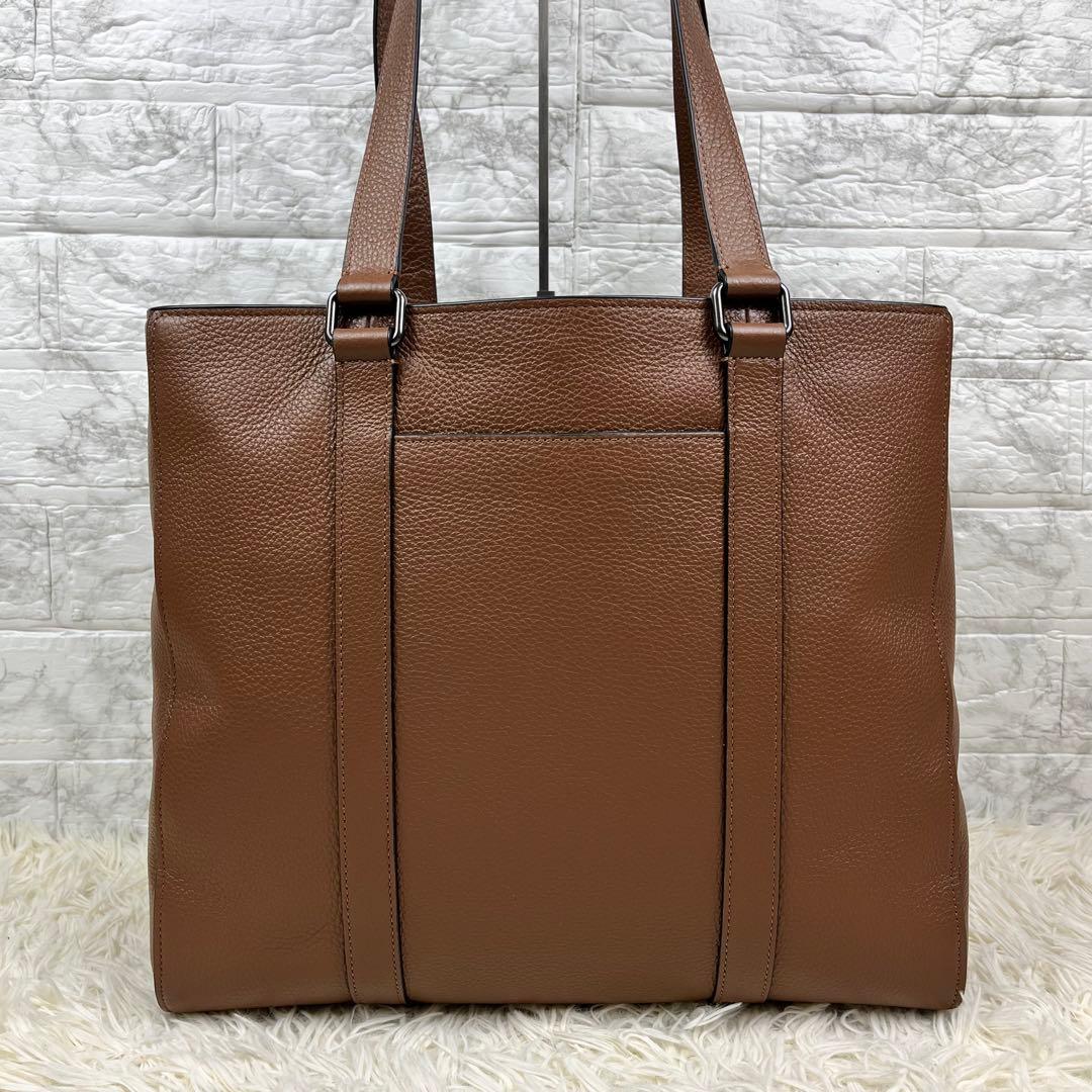 【未使用級】コーチ ビジネスバッグ ハドソン ダブルハンドル レザー