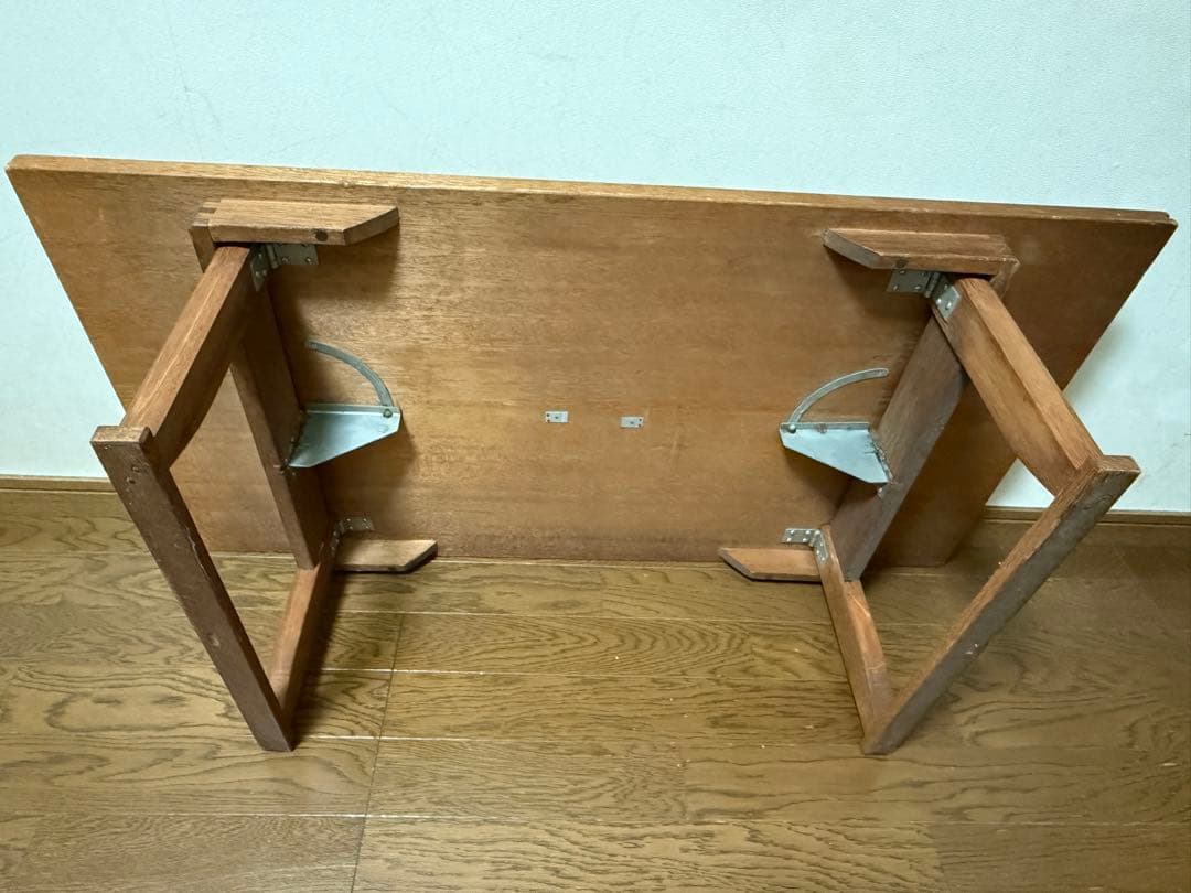 昭和レトロ　アンティーク　古い木の文机　ローテーブル②