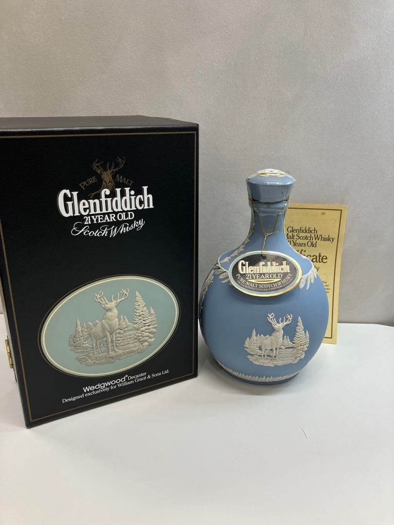 Glenfiddich 21年 陶器ボトル  【A740】