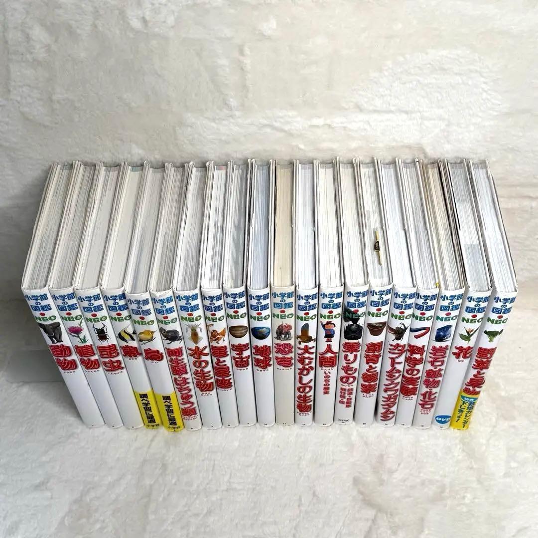 【良品・カバーあり】小学館の図鑑NEO 全巻20冊セット （良品・付録つき多数）