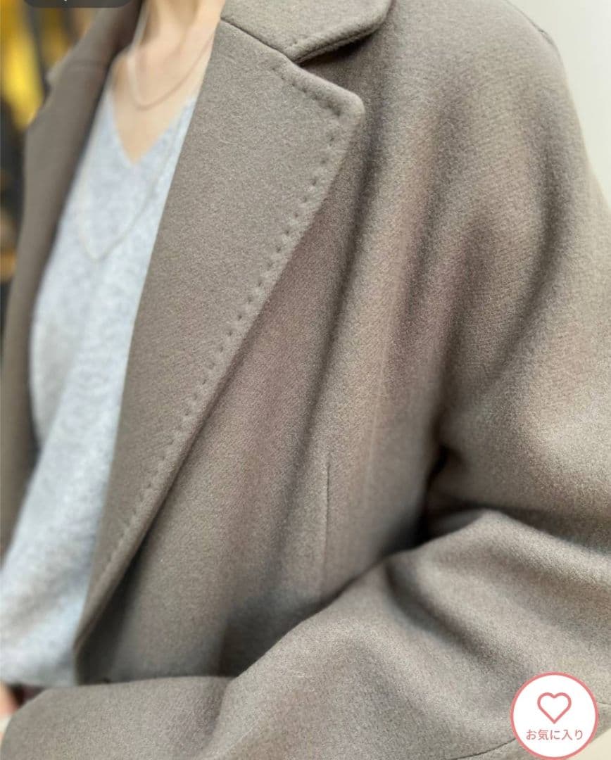 Chaos アールスーペリアチェスターコート　モカ