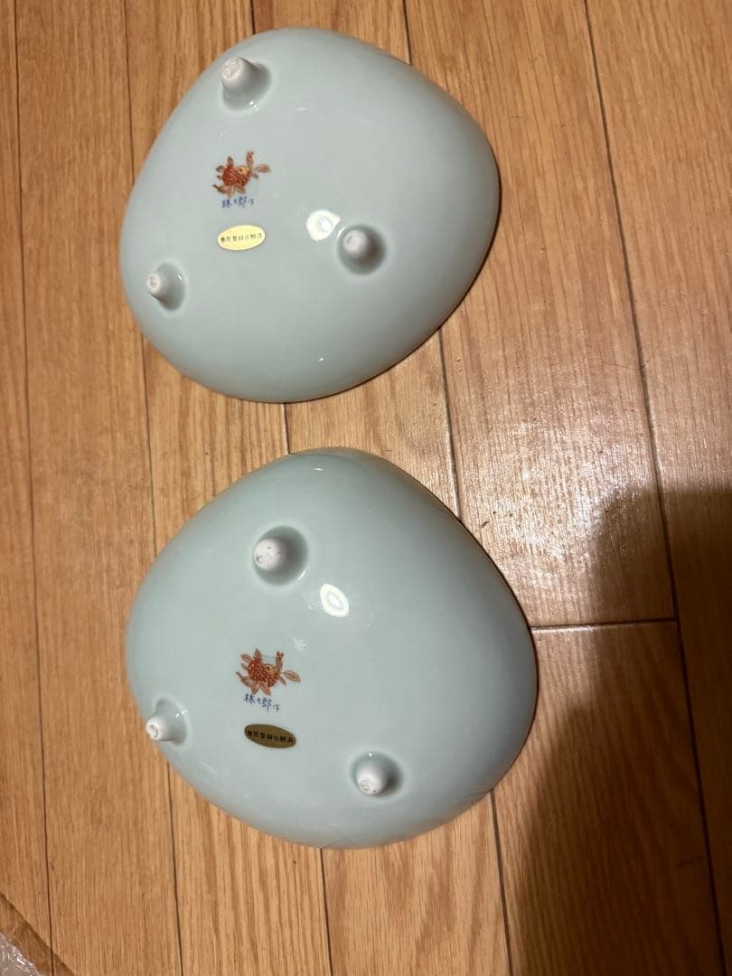 林九郎 貝型皿 松竹梅 盛皿 希少　2客