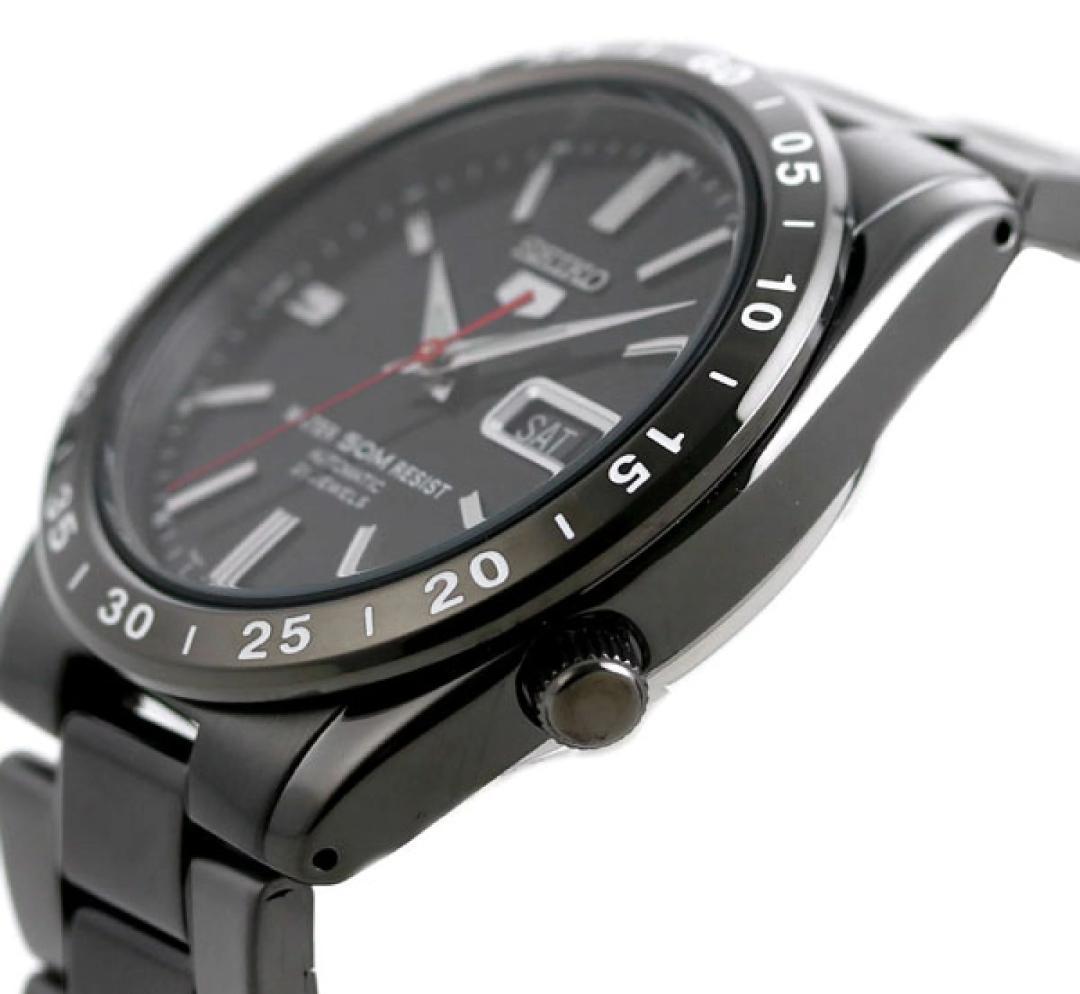 美品 黒い稲妻 セイコ―5 逆輸入 男女兼用