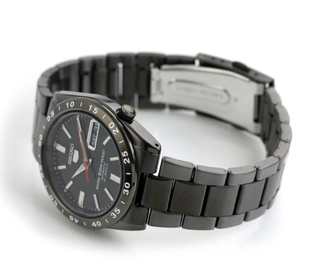 美品 黒い稲妻 セイコ―5 逆輸入 男女兼用