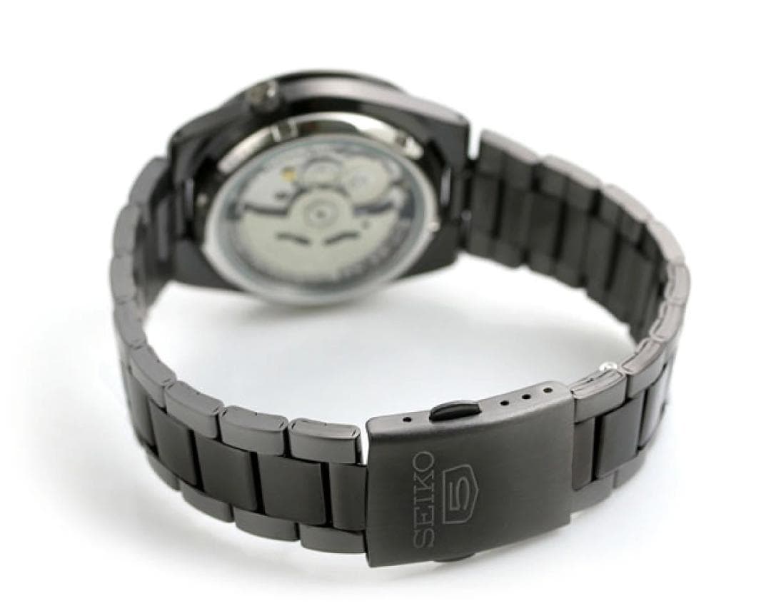 美品 黒い稲妻 セイコ―5 逆輸入 男女兼用