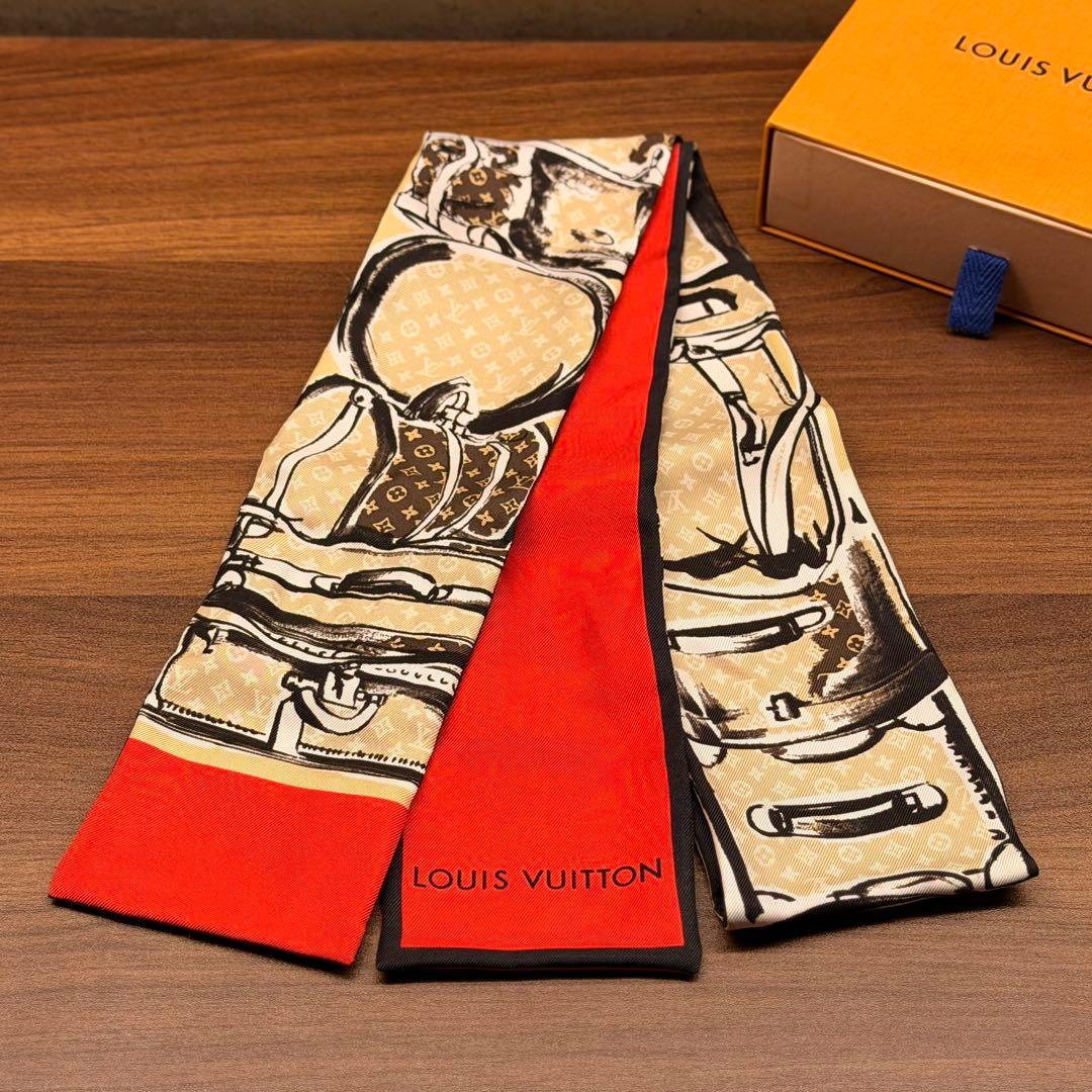 LOUIS VUITTON ルイヴィトン バンドー トランク シルクスカーフ