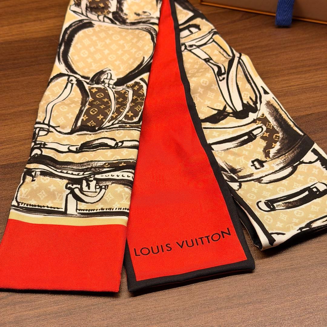 LOUIS VUITTON ルイヴィトン バンドー トランク シルクスカーフ