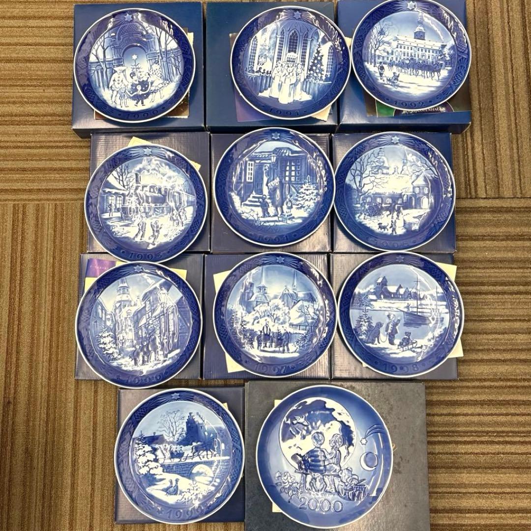 ロイヤルコペンハーゲン イヤープレート 1990-2000 11枚セット 未使用