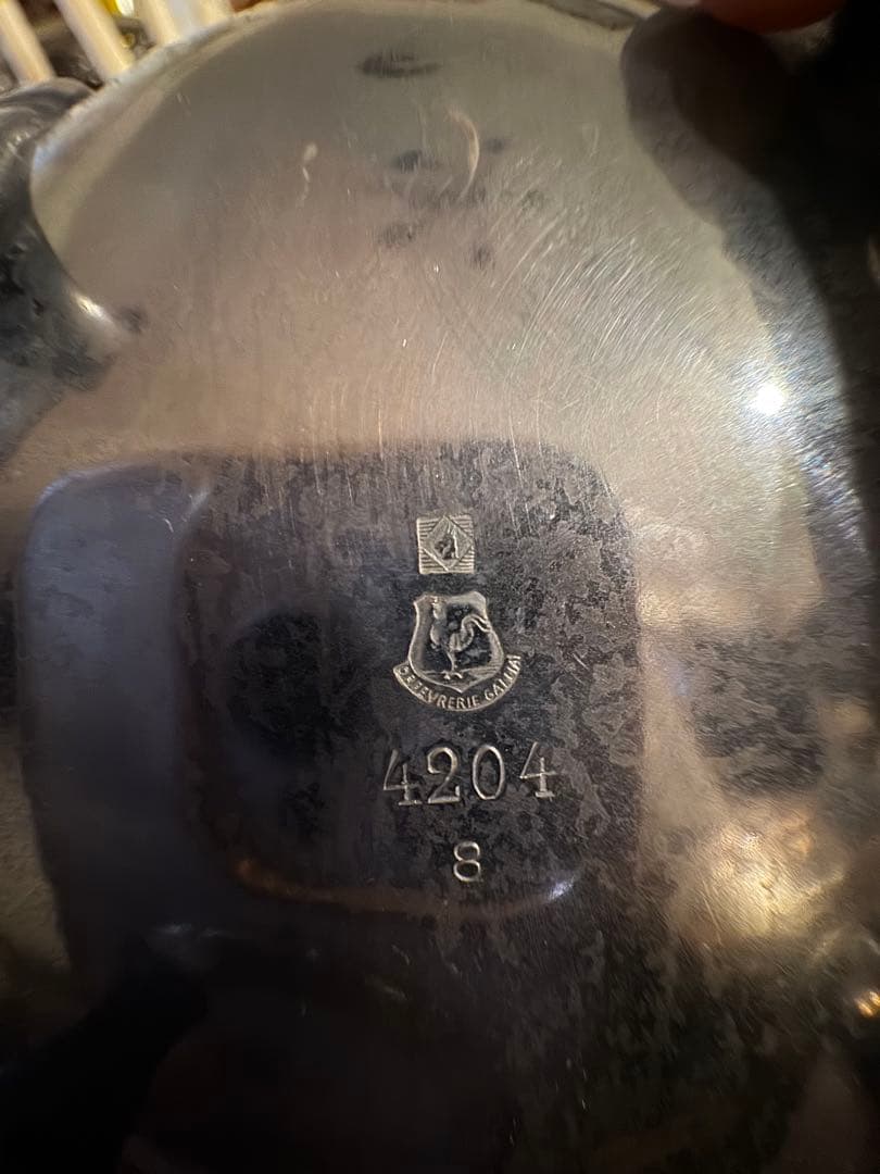 クリストフル ガリアのティーポットとミルクポットのセット