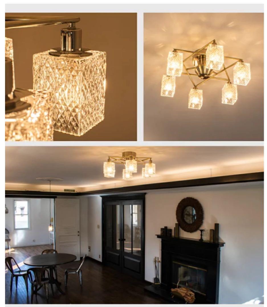 キシマ　シャンデリア　シーリングライト　amp51308 シルバー　美品