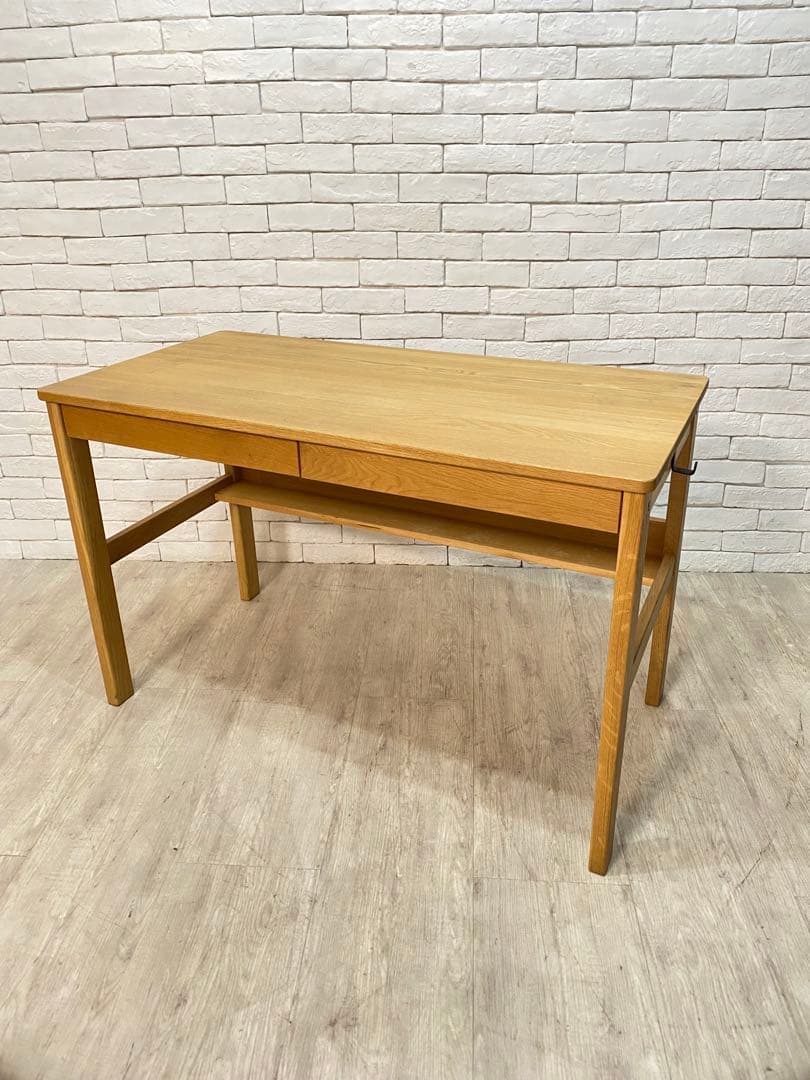 【東京都内23区配送無料】　無印良品 オーク　無垢材　デスク 机