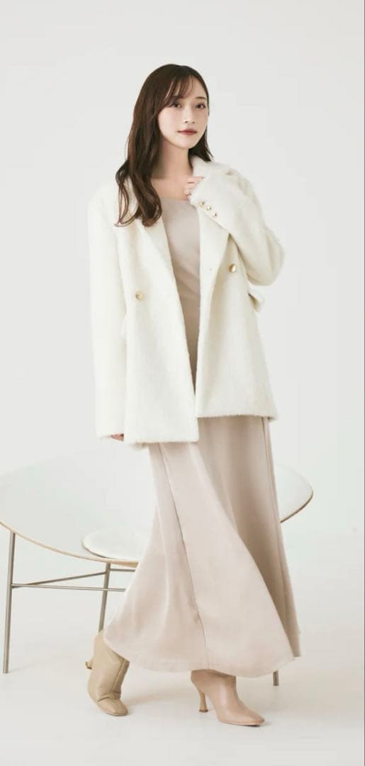 最終値下げpolaura ポローラ♡シャギージャケットコート