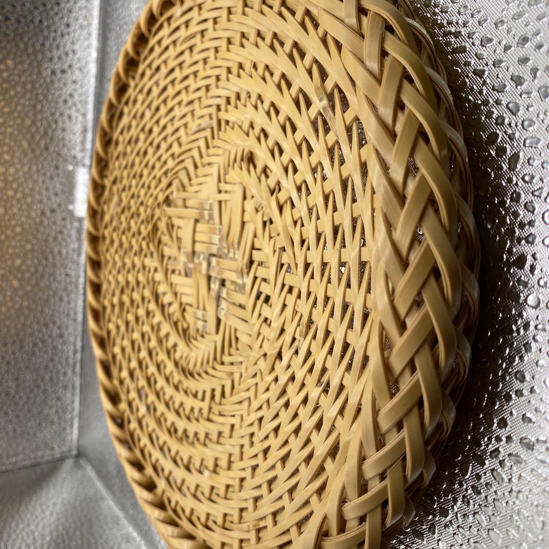 【ハンドメイド】８枚組　国産竹使用・職人手作り 竹ざる