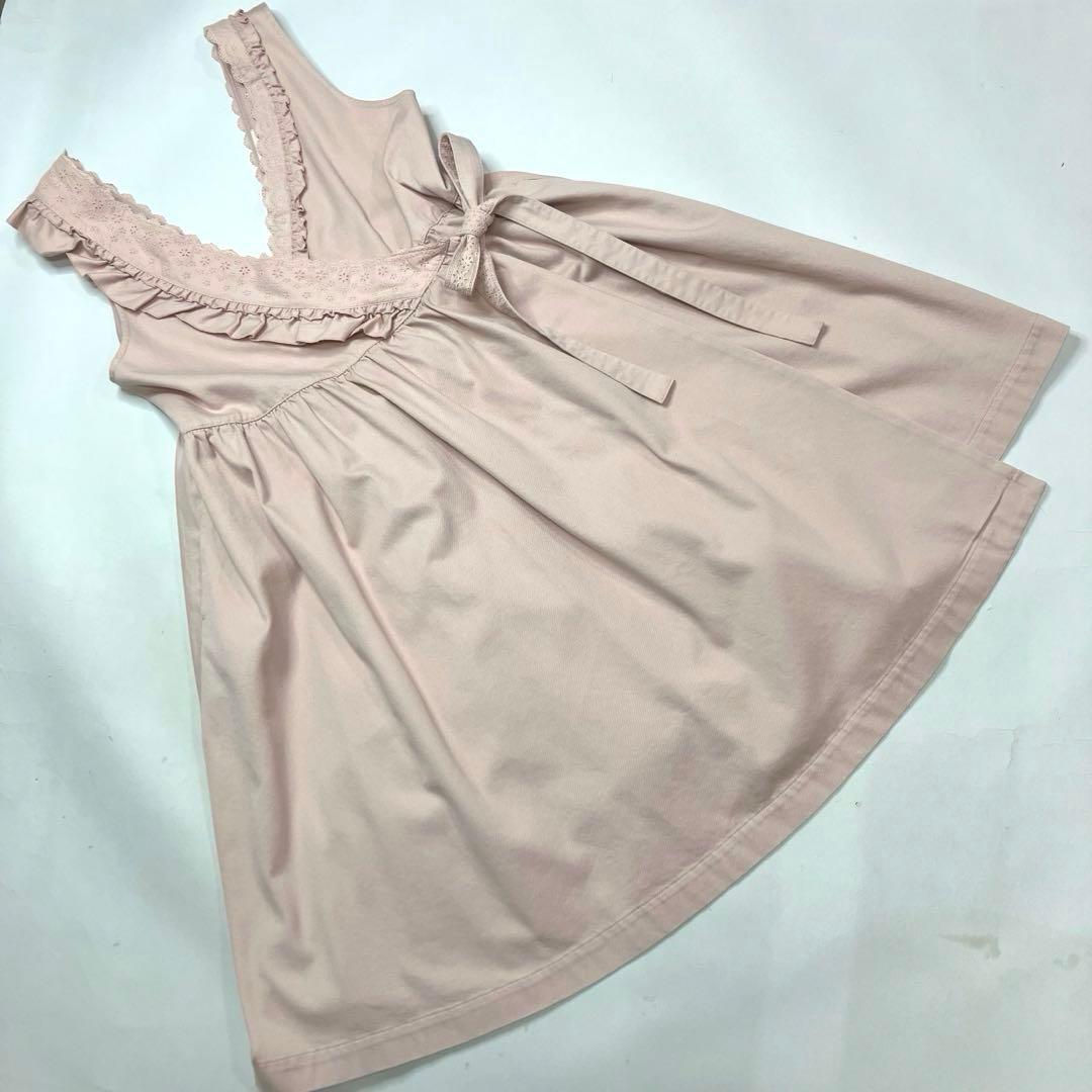 【試着のみ】ピンクハウス エンブロイダリーレース ジャンパースカート/2025年