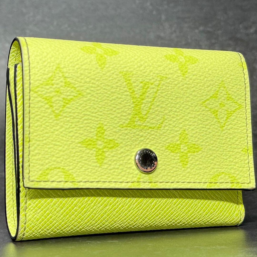 超美品 日本限定 ルイヴィトン タイガラマ レモン ヴィクターウォレット 財布