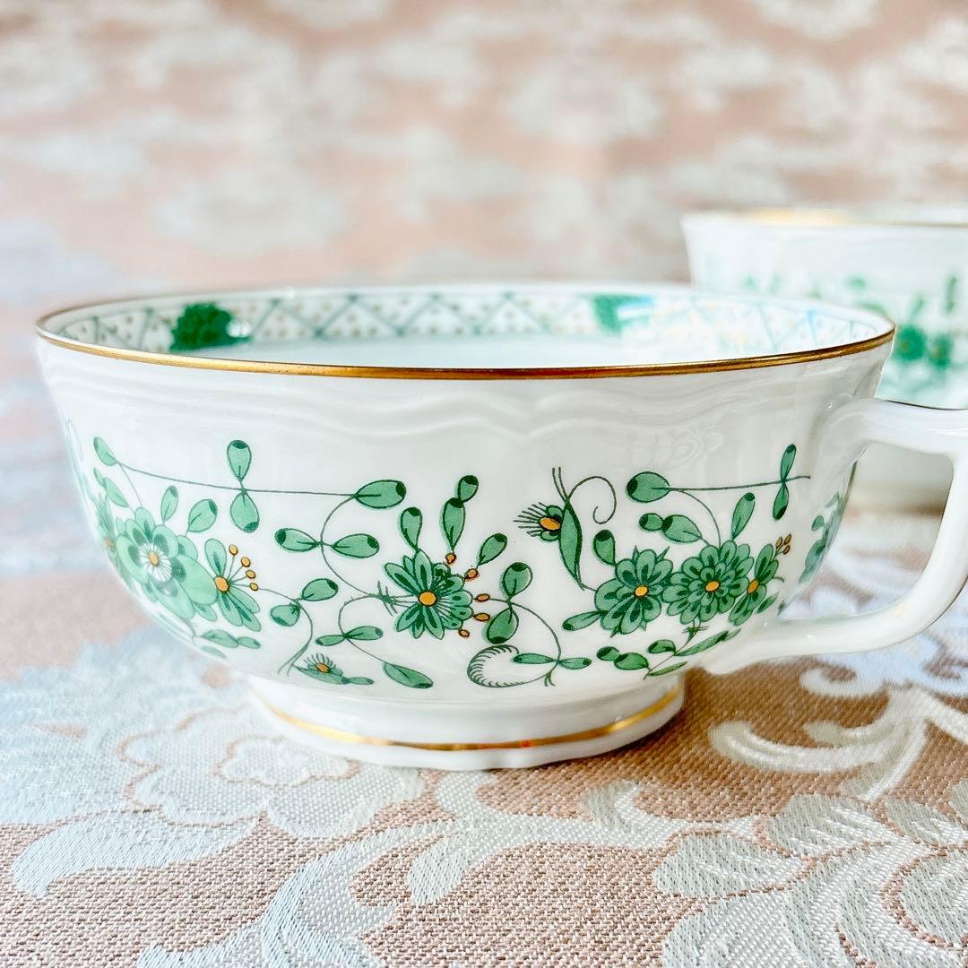 レア美品❤️レイノー❤️リモージュ❤️インドの華❤️スープカップ❤️ダブルハンドル❤️6客