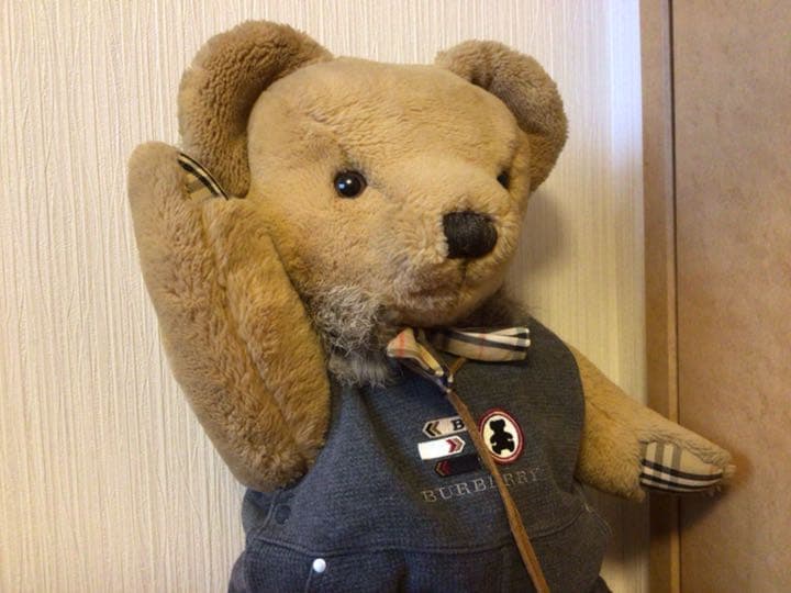 ◆入手困難◆80ヴィンテージ 特大55cm 英国 バーバリー テディベア 正規品