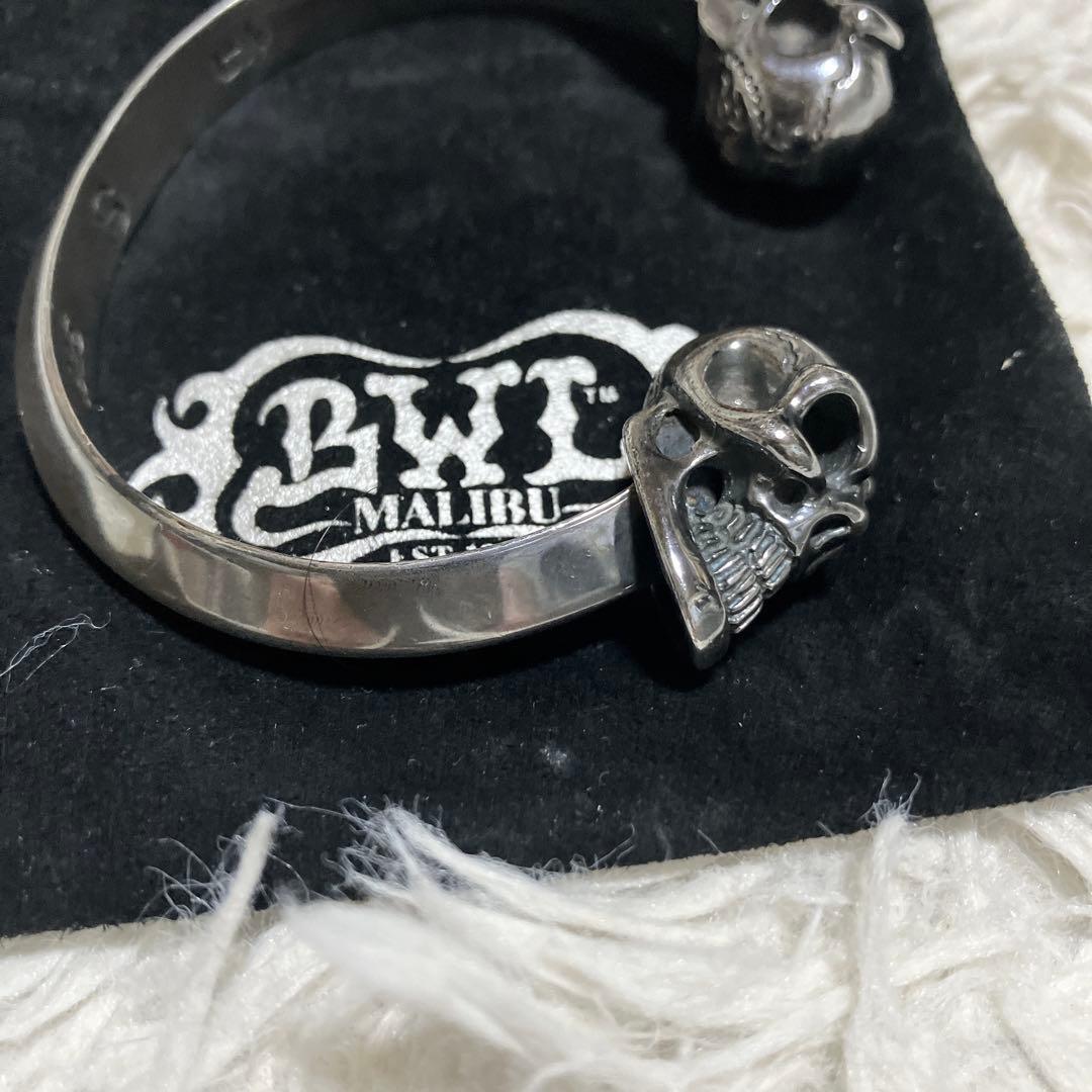 BWL ビルウォールレザー グッドラックスカル トライアングル バングル