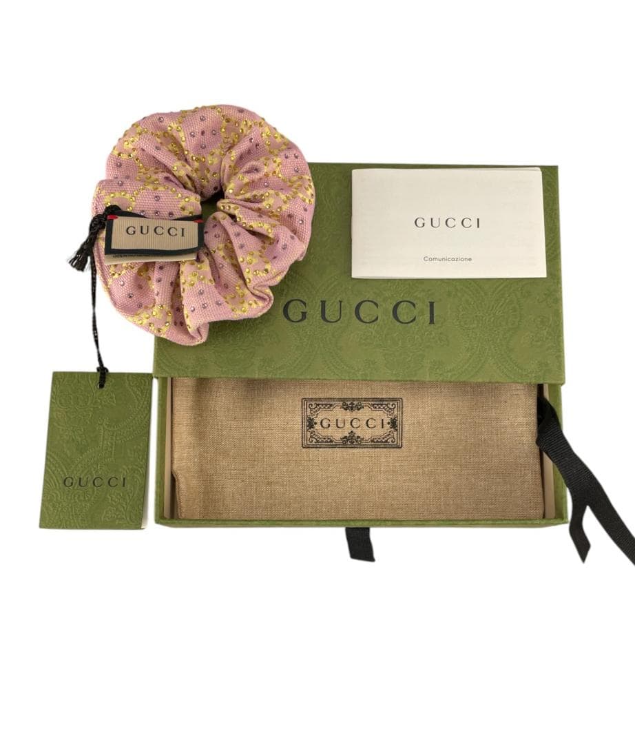 新品 GUCCI グッチ シュシュ GGキャンバス イタリア製 外箱 保存袋付き