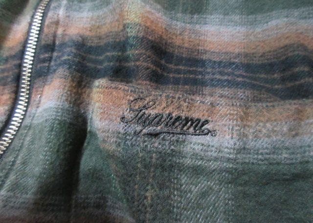 トップス supreme Shadow Plaid Flannel ZipUp Shirt