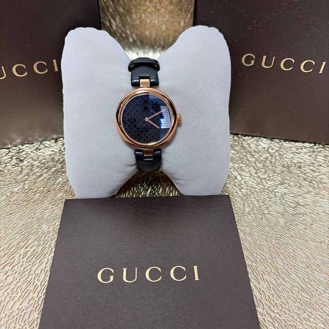 【電池新品】GUCCI グッチディアマンティッシマ 腕時計 箱/取扱い説明書有り