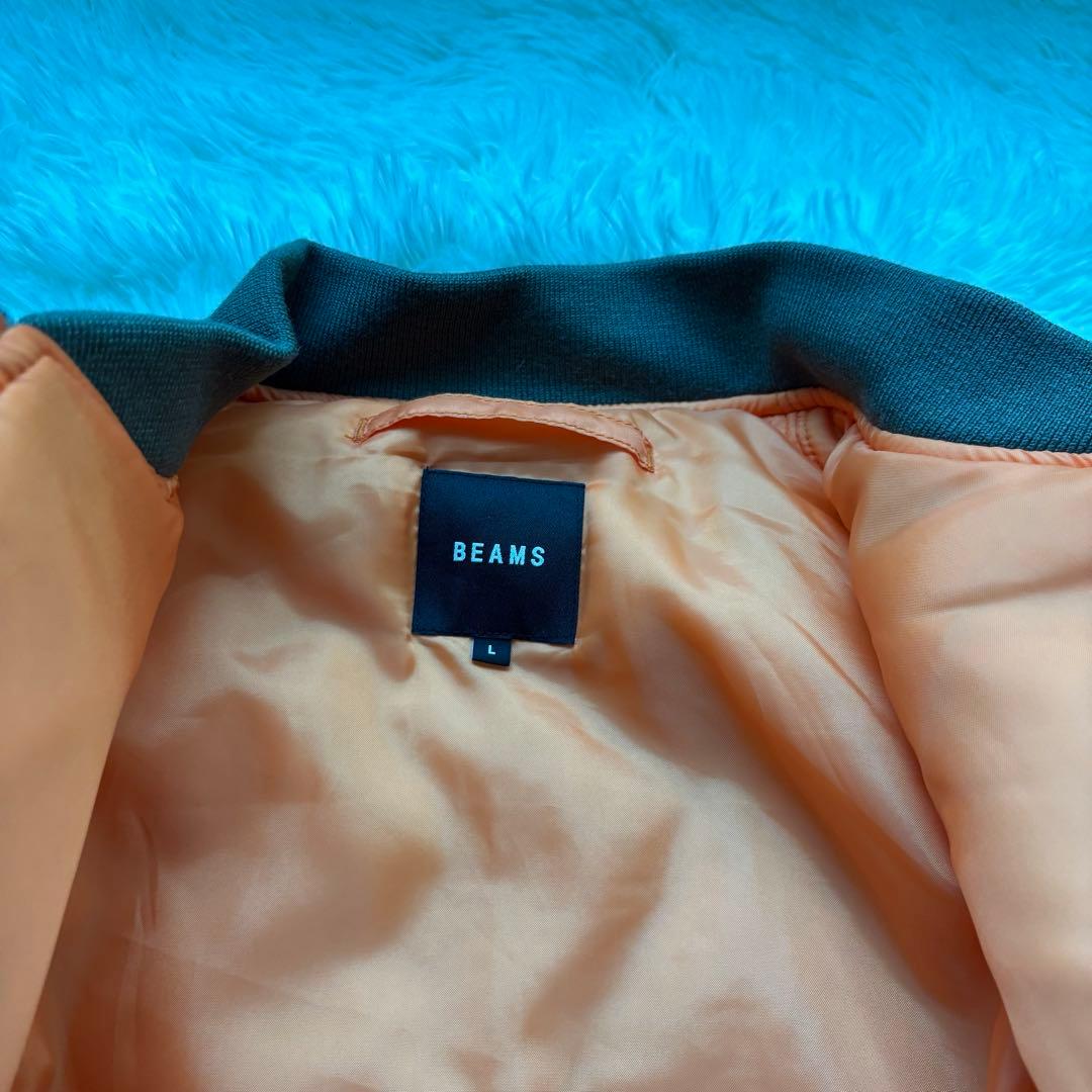 未使用級✨ BEAMS サーモライト MA-1 リラックスフィット L カーキ
