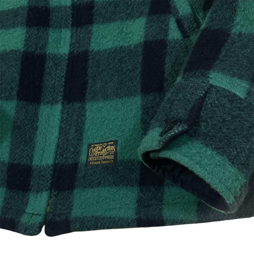 【良好】クーティーcootie バッファローチェック　メルトンCPOジャケットM
