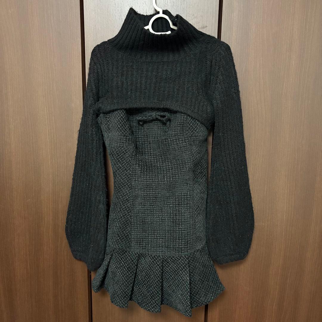 ワンピース Andmary Twiggy tweed mini dress