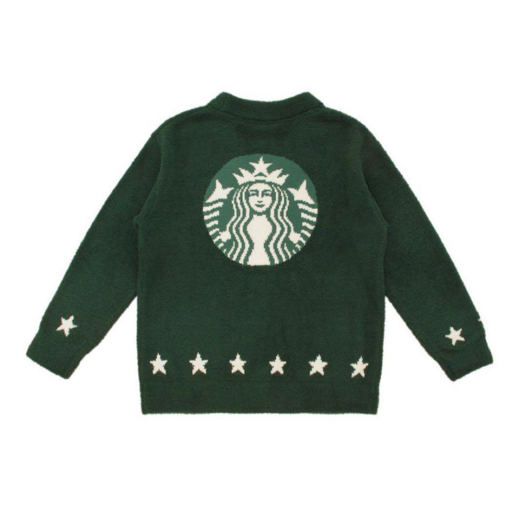 早い者勝ち！スターバックス ジェラートピケ パウダースタージャガードカーディガン