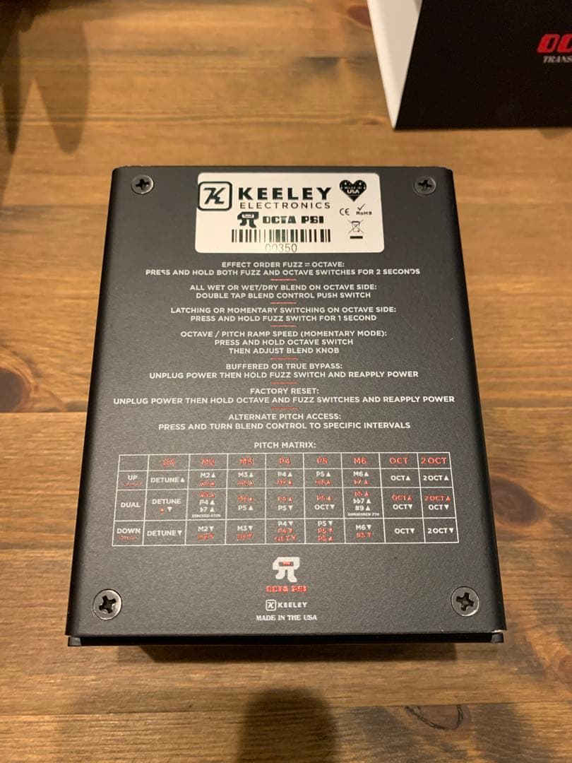 KEELEY OCTA PSI トランスフィグレーティングファズ