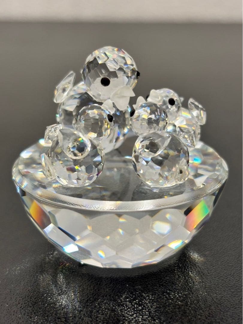 スワロフスキー Swarovski クリスタルひよこ置物