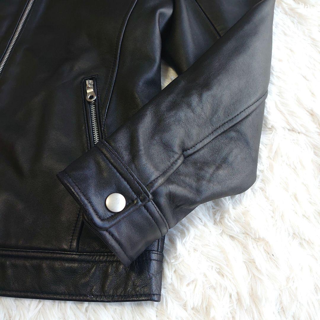 メンズビギ 羊革 シングルライダース ジャケット サイズ4 XL相当