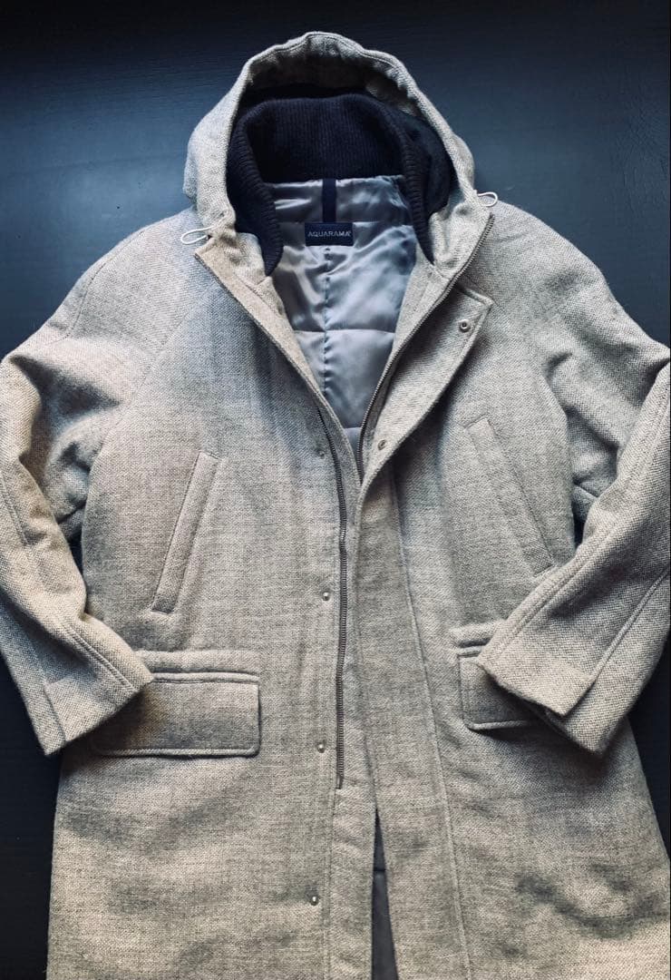 AQUARAMA スポーティーでエレガントな軽旅コート　￥15万イタリア製