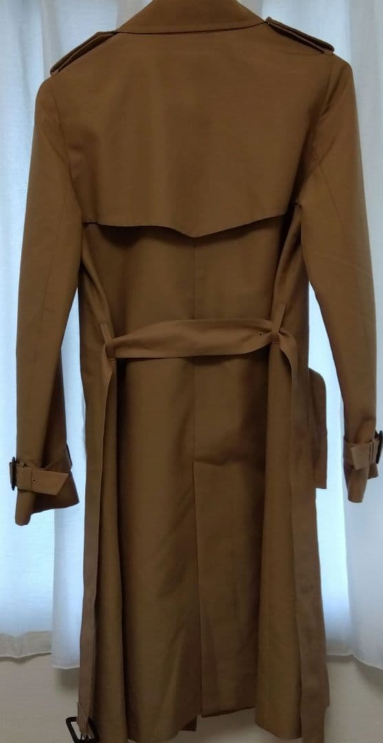 美品✨TOMORROWLAND　ベージュ トレンチコート ウール シルク