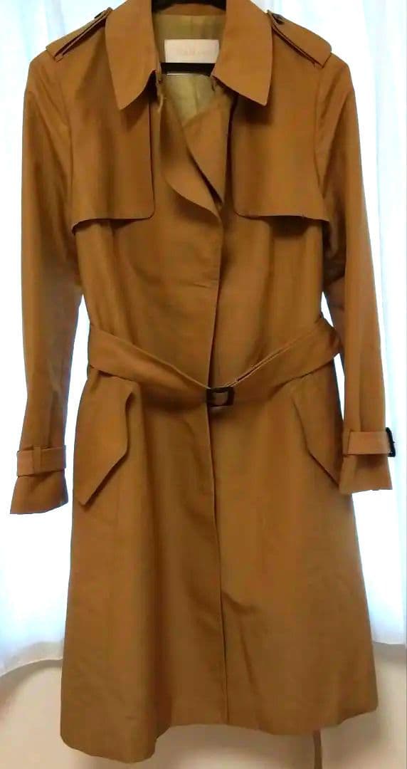 美品✨TOMORROWLAND　ベージュ トレンチコート ウール シルク