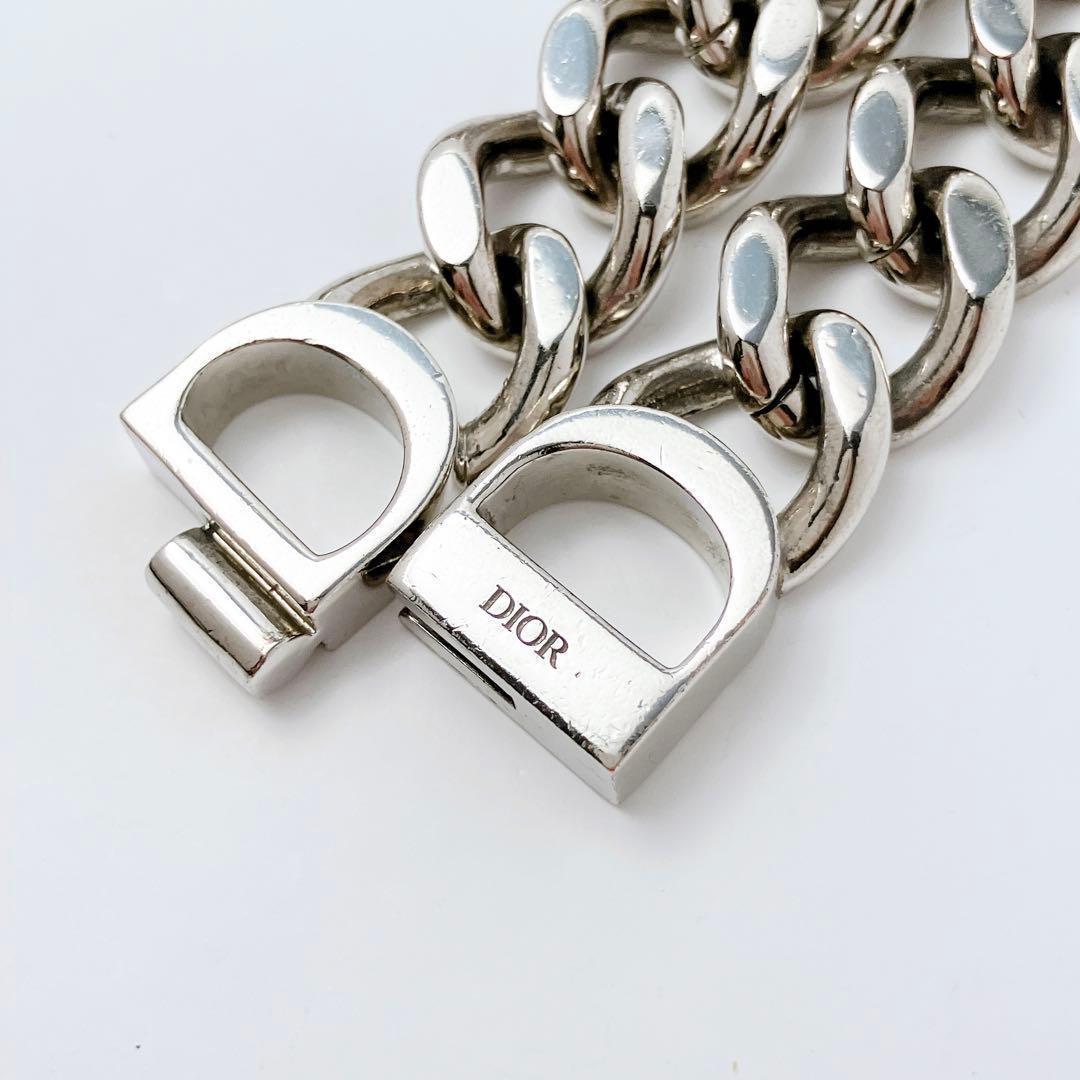 ディオール CD dior チェーン ネックレス シルバー メンズ ON184