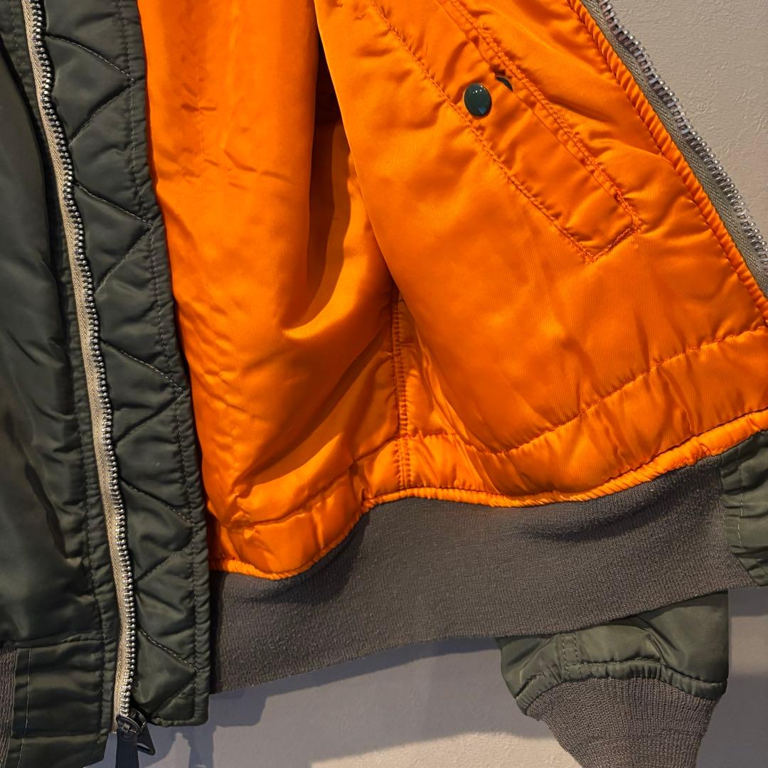 80s MA-1 米軍実物MIL-J-82790E ALPHA IDEAL XS