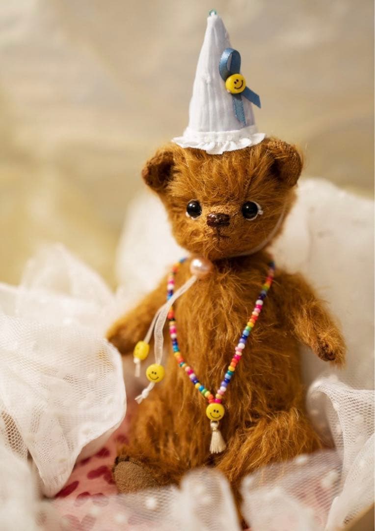ベイビーブラウンベア ぬいぐるみ 海外作家様 ハンドメイド テディベア くま