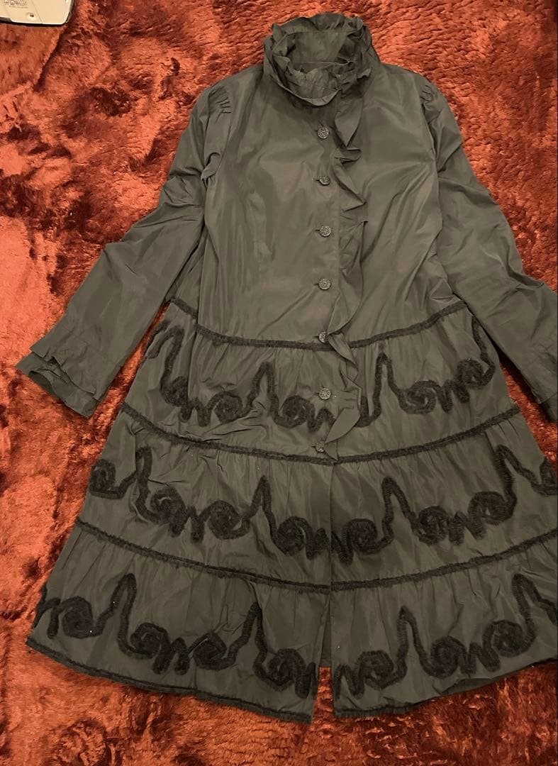 ❤️Import Roosa alba プリーツ ロングコート ブラック46