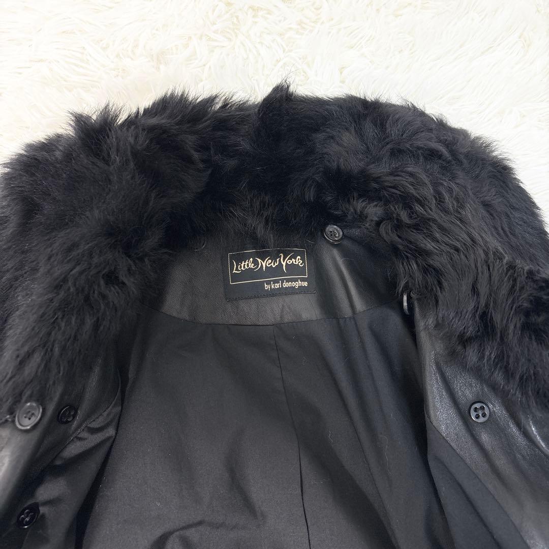 カールドノヒュー リトルニューヨーク レザートレンチコート 羊革 ベルト XS