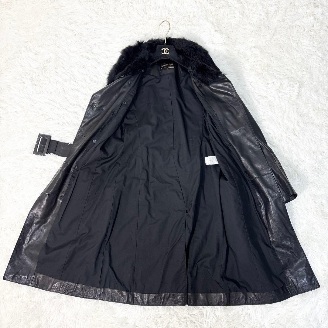 カールドノヒュー リトルニューヨーク レザートレンチコート 羊革 ベルト XS