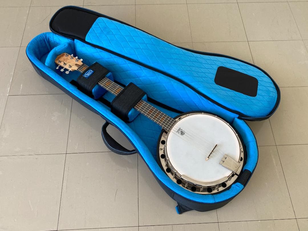 【値下げ】DEERING 6弦ギターバンジョー（ストラップ、チューナー、弦付）