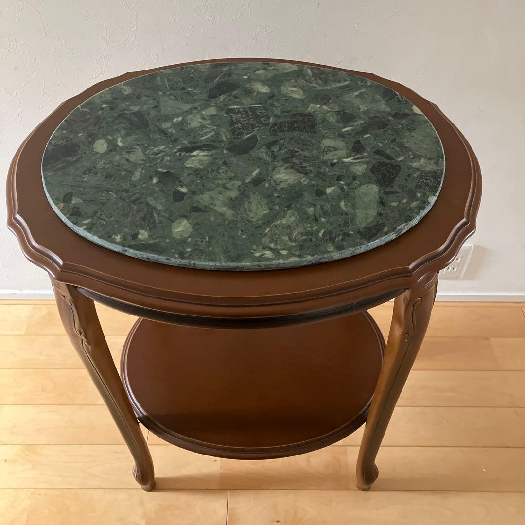 《値下げ》石の天板サイドテーブル