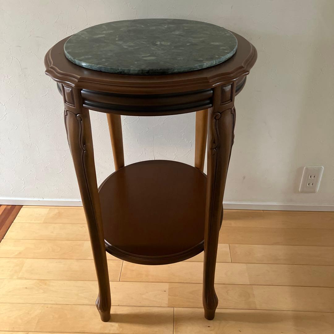 《値下げ》石の天板サイドテーブル