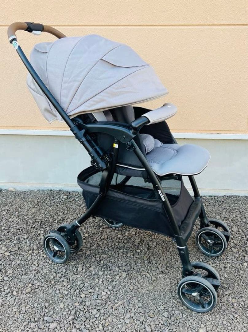Aprica ベビーカー　ラクーナクッション　グレー