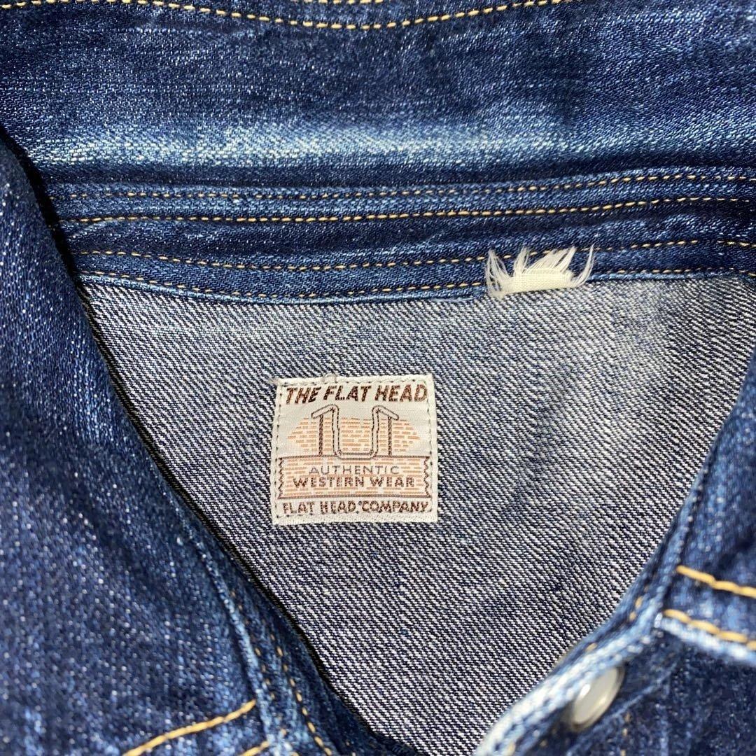 フラットヘッド　THE FLAT HEAD デニムシャツ　ウエスタン　40