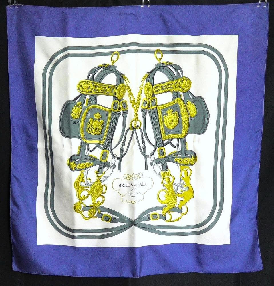 HERMES エルメス　大判スカーフ　カレ90　 D306