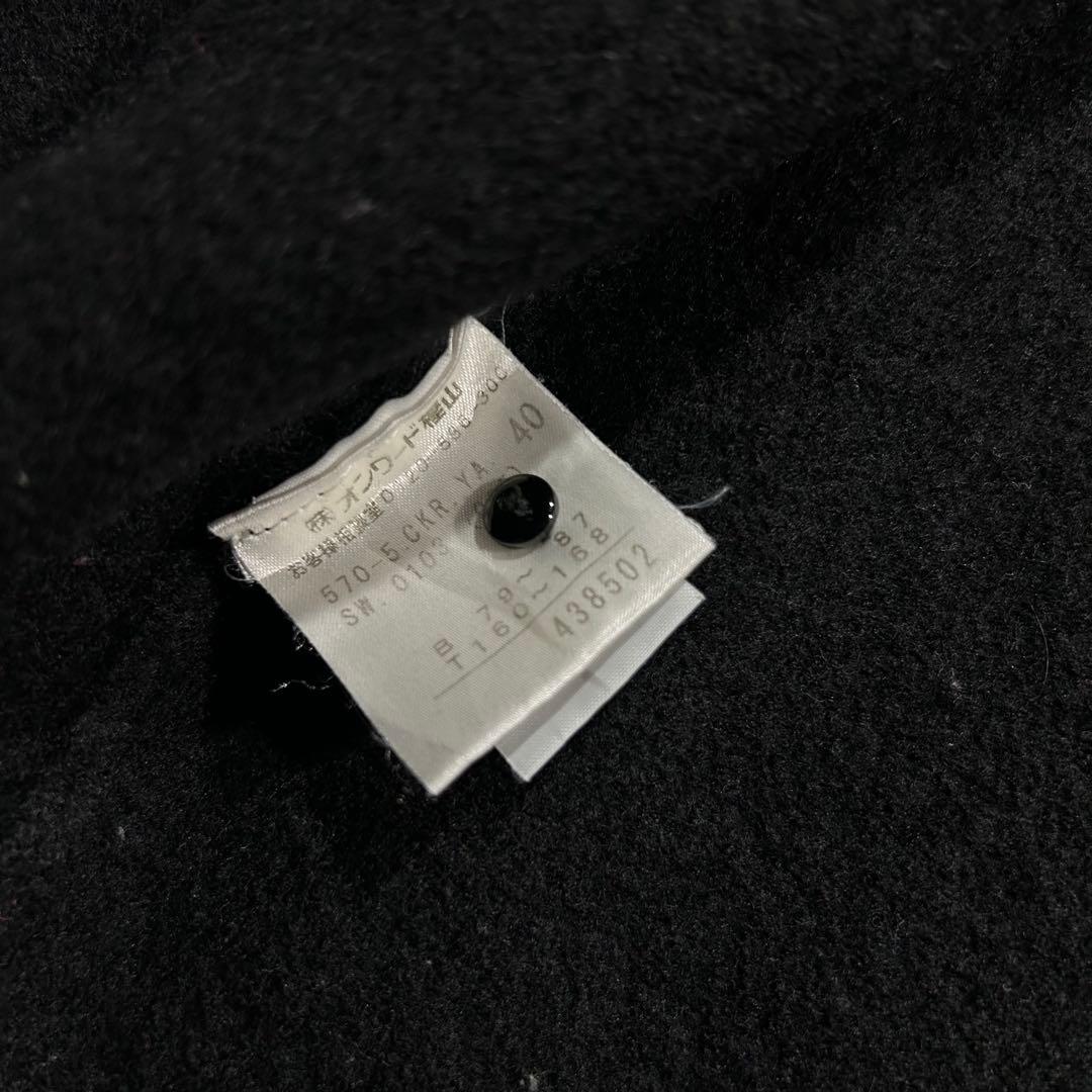 00s JEAN PAUL GAULTIER ダブルジップハイネックニット 黒